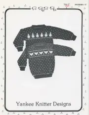 Yankee Knitter Designs Knitting Pattern #2 Child's Doll & Heart Sweaters 2-12