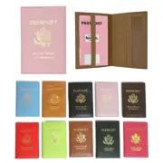 Leather US Passport Holder ID Card Travel Wallet Case Cover Organizer Protectors