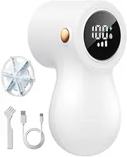 JiaoZoum Fabric Shaver and Lint Shaver, Lint Remover for Clothes with 2 Replaceable Blades, 3-Speeds Battery Operated Remove Clothes Fuzz, Lint Balls, Pills, Bobbles (Gray)