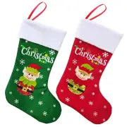 30Cm/11.8Inch Rustic Christmas Stockings, Hung Ornament Christmas Holiday