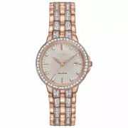 Citizen Silhouette Crystal Eco-Drive Stainless Steel Ladies Model EW2348-56A