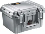 Pelican 1300 Silver Case with Foam