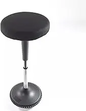 Pro-C Height Adjustable Sit Stand Perching Swivel Wobble Stool Chair for Home Office (HF-WSF-B)