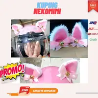 在飛比找蝦皮購物優惠-卡哇伊 NEKOMIMI 頭帶貓耳朵 neko 貓髮帶黑色白