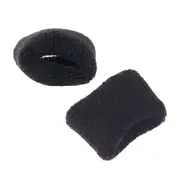 Thick Elastic Hair Ties Black Rubber Band Kids Seamless Ring Ponytail Accessories Elastics Loop Soft Styling Head Hairties School Girl Women