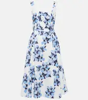 [Emilia Wickstead] Emilia Wickstead Ariadna floral cotton poplin dress AU 14 multicoloured