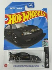 Hot Wheels 2022 Modified Black LB Super Silhouette Nissan Silva S15 #17 B2