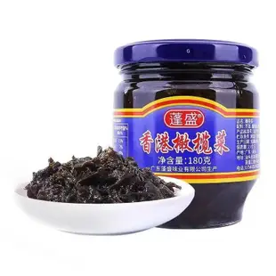 正宗蓬盛香港橄欖菜450g潮汕特產大瓶裝開胃下飯菜鹹菜醬菜