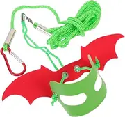 CORHAD Pet Christmas Leash Bearded Dragon Harness Reptile Leash Set Lightweight and Sturdy Lizard Traction Rope