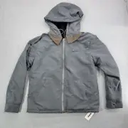 Ouku jacket mens small Zip Up Sherpa lined Hooded Super Soft