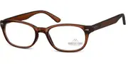 Square Full Rim Plastic Men's Glasses Brown, Size +3.50 - Lenses Included - Private Health Rebate - Blue Light Block Available - SmartBuy Readers