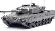 Alloy 1:72 Scale German Army Leopard 2A4 Tank Model Finished Armored Heavy Vehicle Model for Collectors & Enthusiasts