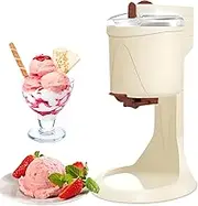 1000ml Electric Ice Cream Maker Machine - 4-in-1 Soft Serve, Gelato, Sorbet & Frozen Yogurt Maker - Fast 10-Minute Homemade Dessert Maker for Family, Healthy Fruit Ice Cream, Portable & Quiet