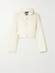 [ROTATE Birger Christensen] ROTATE Birger Christensen - Teddy Reversible Faux Shearling And Recycled-shell Jacket - Beige - large large Neutrals