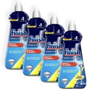 4PK Finish Rinse & Shine Aid Lemon Sparkle Spot Prevention For Dishwasher
