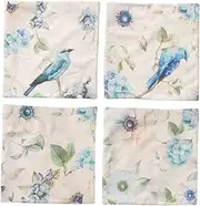 TOKIDNY Hand-Painted Floral Pillow Covers 4 Pack Decor Pillowcase Set for Sofa Bed Couch