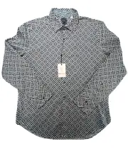 Robert Graham Shirt Mens XL TG Blue Hatfield Casual Long Sleeve