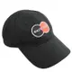 BALENCIAGA 巴黎世家 617138 品牌電繡LOGO棉質棒球帽.黑
