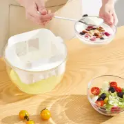 1Pcs Greek Yogurt Strainer With A Fine Mesh And Lid Cheese Yogurt MakerPW