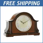 Classic Walnut Finish Diamond-Shaped Clock with Chimes - Chadbourne Design