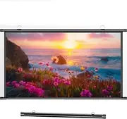 GPVPFLBLMH Movie Screen 50 Inch Projector Screen Pull Down, HD Anti Crease Projection Screen Home Theater Projection Film Ceiling Wall Mount(50inch (127cm)-16:9)