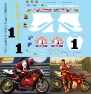 1/12 Decals for Ducati 916 SBK 1995 Carl Fogarty Superbike Decal TBD654