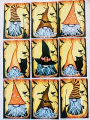 Set of 9 Card Toppers~Halloween Gnomes~Greeting Card Making~219N