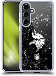 Head Case Designs Officially Licensed NFL Marble Minnesota Vikings Artwork Soft Gel Case Compatible with Samsung Galaxy S24+ 5G