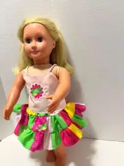 DOLL CLOTHES PATCHWORK FROG THEMED SKIRT & TOP FITS AMERICAN GIRL & 18" DOLLS