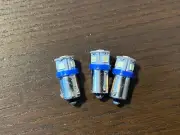 3 New Cool Blue Bayonet LED Lamp Light Bulbs 6v 6.3v 8v replace #47 #44 #1847