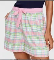 NEW Peter Alexander Pink Check Flannelette Shorts RRP$69.95 Size M