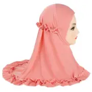 Muslim Hijab Kids Girls 2-6 Years Scarf Soft Head Wrap Instant Scarf Turban