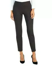 Anne Klein Women’s Pull-On Leopard Print Ankle Pants Color Anne Black Size L