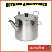 CAMPFIRE STAINLESS STEEL BILLY TEAPOT 2.8L