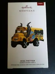 Hallmark 2019 Keepsake Ornament Miss Fritter from Disney Pixar Cars 3