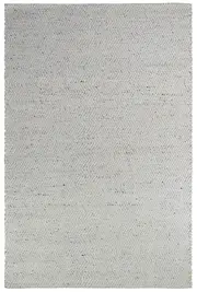 Calvin Wool Silver Ivory Rug