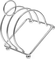 BESTOYARD Stainless Steel Toast Rack Multi Functional Bread Holder for Slices Recipes Books Space Saving Kitchen Organizer for Indoor Outdoor Use Easy to Maintain Display Stand