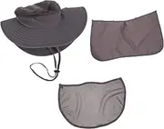 GOOHOCHY Fishing Hat Face Mask Men's Sun Bucket Hat Wide Brim Windproof Uv Blocking for Outdoor Adventure