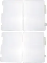SOPOTUTU 2pcs Box Plastic File Organizer Box Document Storage Bins with Lids for Office Supplies Receipts Photos Clear Plastic Storage Container for Comprehensive Organization