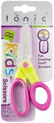 3 Pack Tonic Kushgrip Kids' Blunt Tip Scissors 5"-Yellow & Pink 431-120E