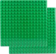 Classic Large-Sized Bricks Baseplates 10" X 10", Multi-Color Building Brick Base