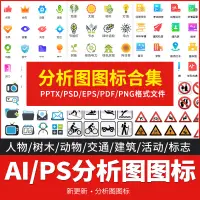 在飛比找蝦皮購物優惠-{素材大全}aips分析圖素材圖示集合景觀建築立面插畫場景A