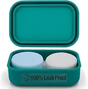 AIMAIAIMAI Enhanced Leak-Proof Travel Soap Case, Silicone Soap Container with Draining Layer, Keep Soap Dry, Portable Bar Soap Holder for Bathroom, Camping, Gym, Easy to Clean (Green)