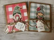 2 Junk Journal Handmade Booklet Gift Book Scrapbook Journaling Christmas Gnomes