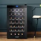 Devanti Wine Fridge Cooler Cellar Chiller Home 28 Bottles Black