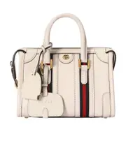Gucci Double G Top Handle Mini Tote Bag One size White