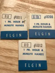 Lot ELGIN hour & minute hands 8/0 8/0s