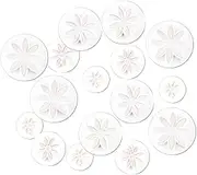 FUNOMOCYA 16pcs Creative Plastic Cake Molds for Baking Small Spring Pressed Cookie Molds for DIY Crafts for Birthdays Weddings and Special Events