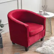 Armchair Chair Sofa Cover Living Room Chair Seat Slipcover Claret
