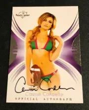 2015 Benchwarmer CASSIE CARDELLE Signature #45 Silver Foil Black Auto PLAYBOY